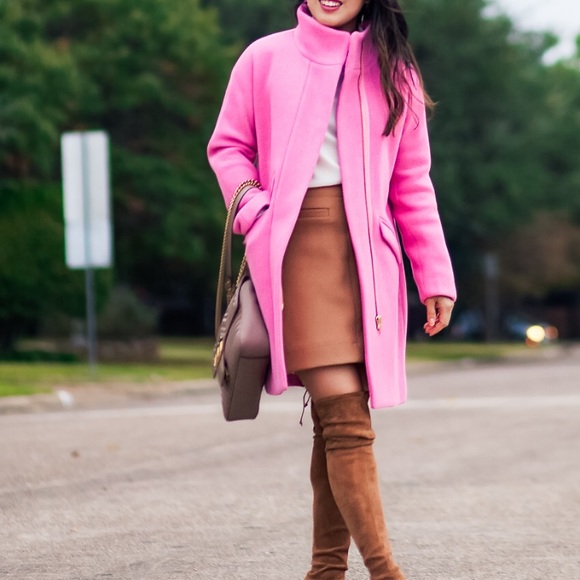 J. Crew Jackets & Blazers - J. Crew 00 pink stadium pea coat